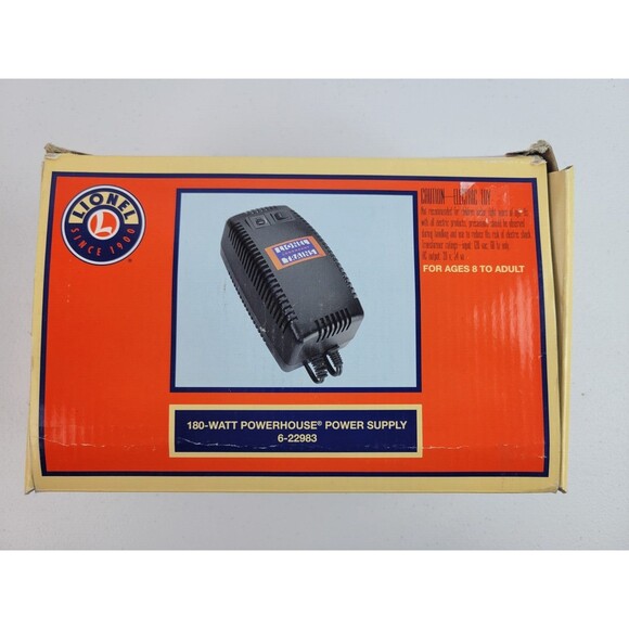 Lionel 6 22983 180 Watt Powerhouse Power Supply 18V 10Amp TESTED LN Toys